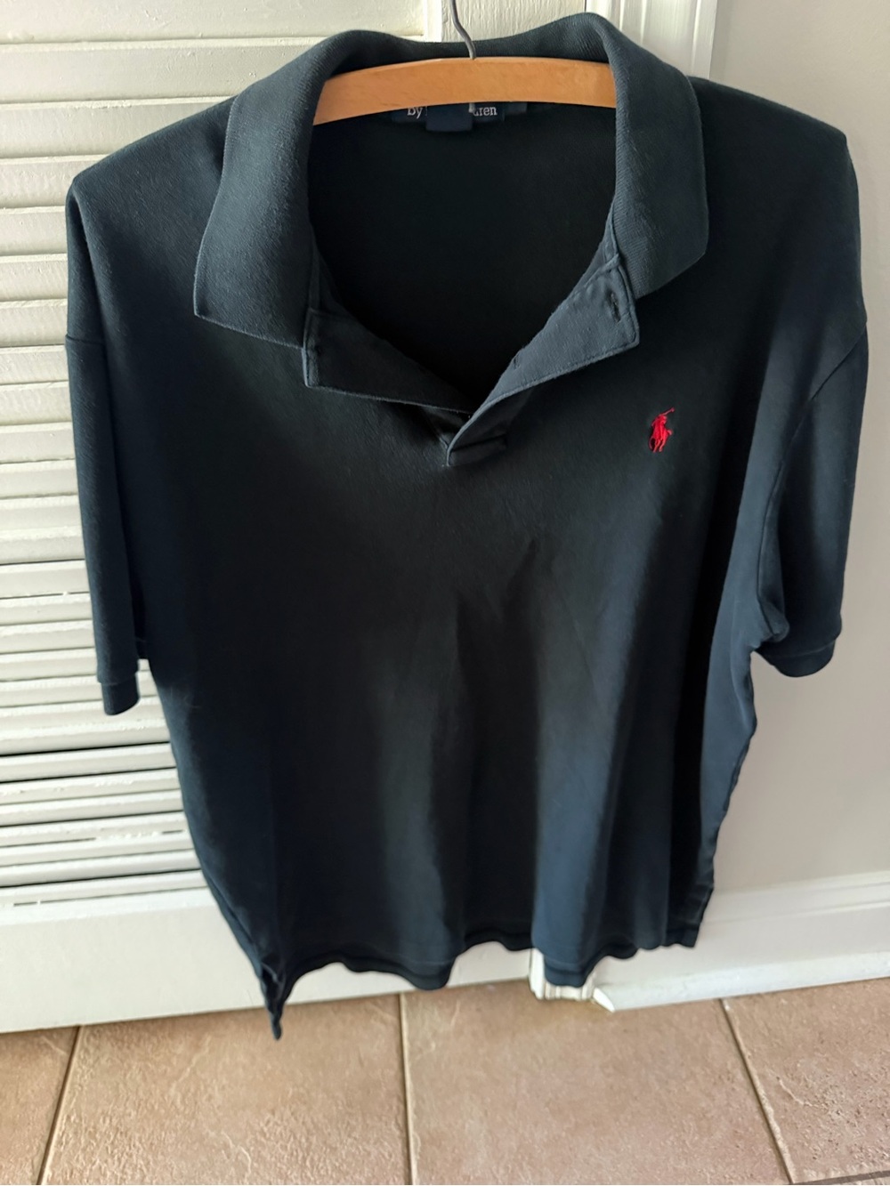 Ralph Lauren Men’s Black Polo Shirt with Red Pony XL